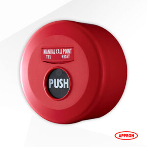 MC-191W APPRON Addressable Alarm Manual Push Button Outdoor With Base